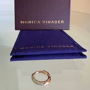 MONICA VINADER Rose Gold and Silver Earring